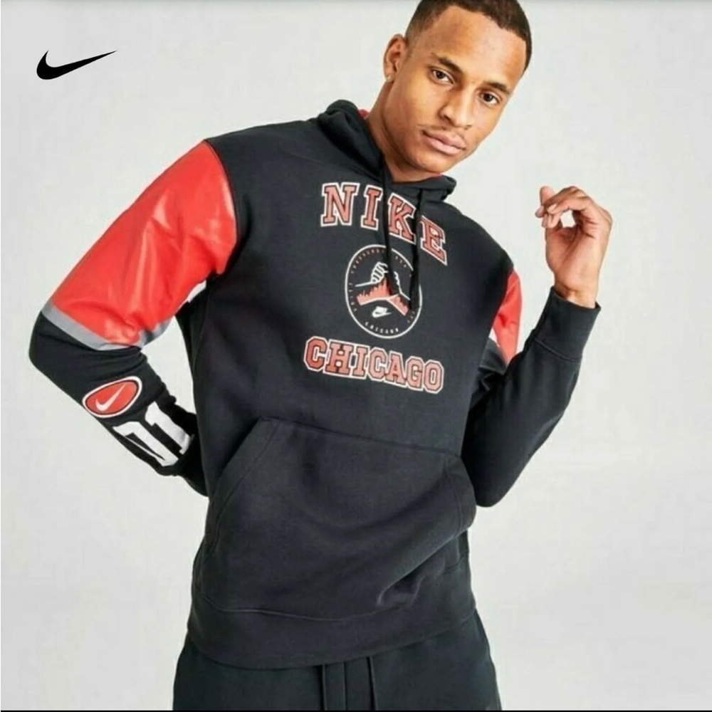 NIKE Community Club Fleece Chicago Hoodie w/Flaws